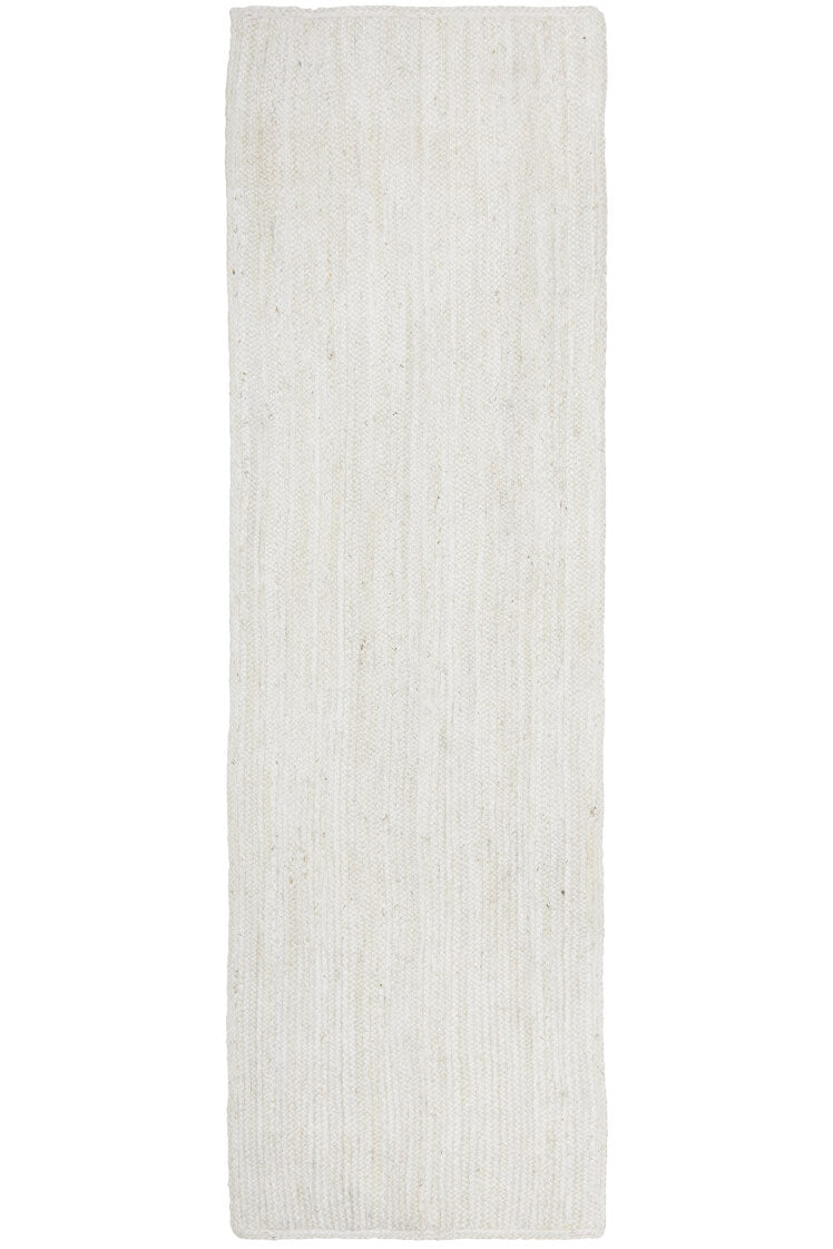 Bondi Woven Floor Rug White Runner