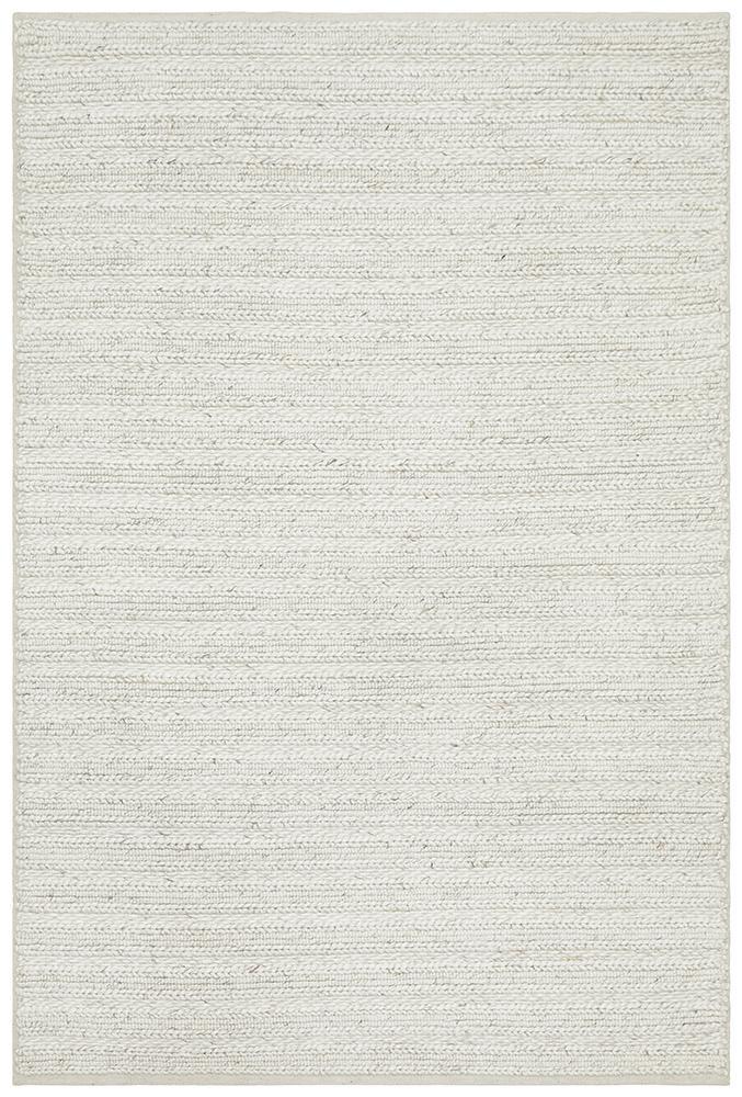Cosy Earth Hand-Woven Rug Ivory Rectangle