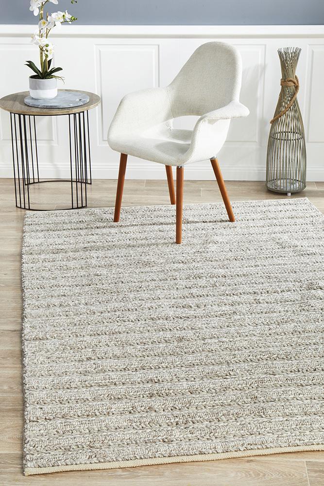 Cosy Earth Hand-Woven Rug Natural Rectangle