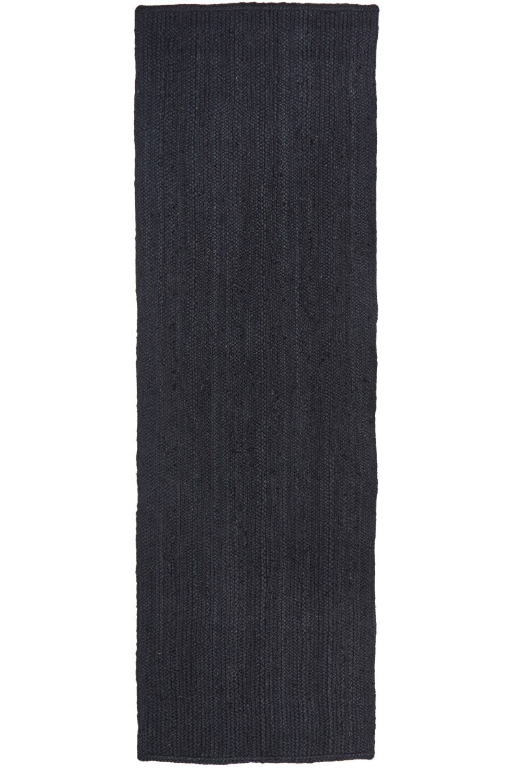 Bondi Woven Floor Rug Black Runner