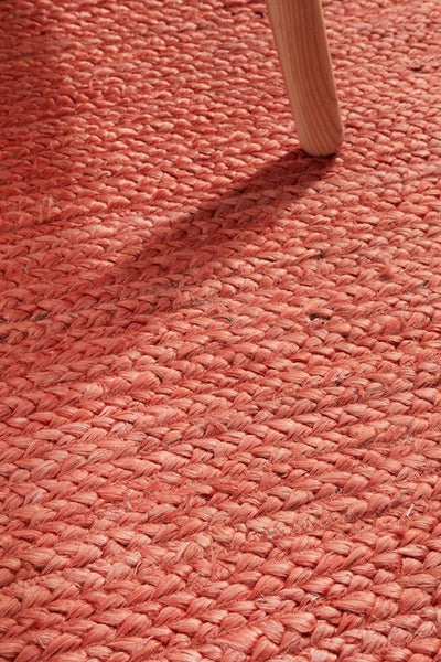 Bondi Woven Floor Rug Terracotta Rectangle