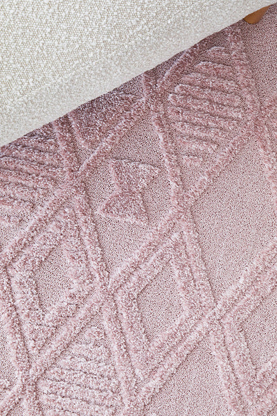 Marigold Lisa Floor Rug Pink Rectangle