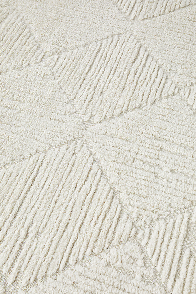 Serenade Shilo Floor Rug White Rectangle