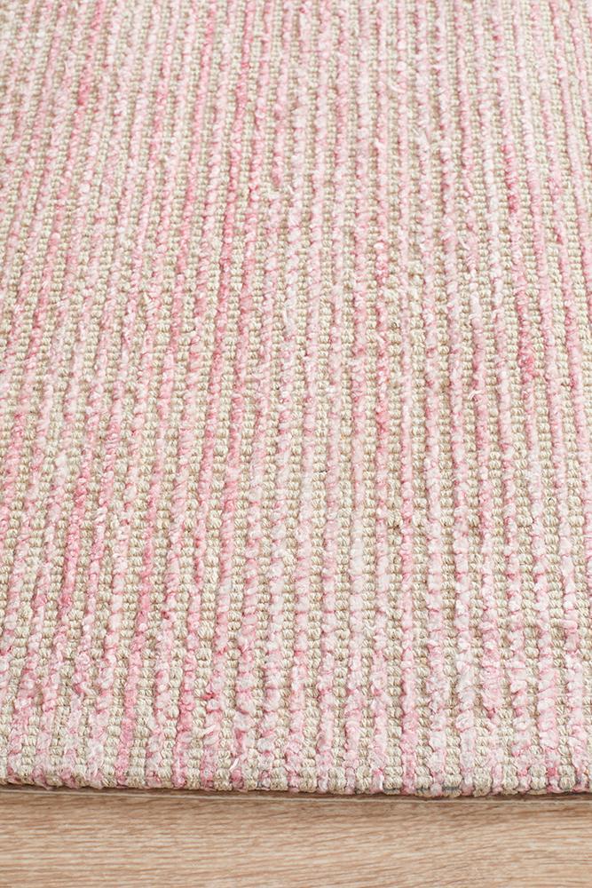 Allure Cotton Rayon Floor Rug Rose Rectangle