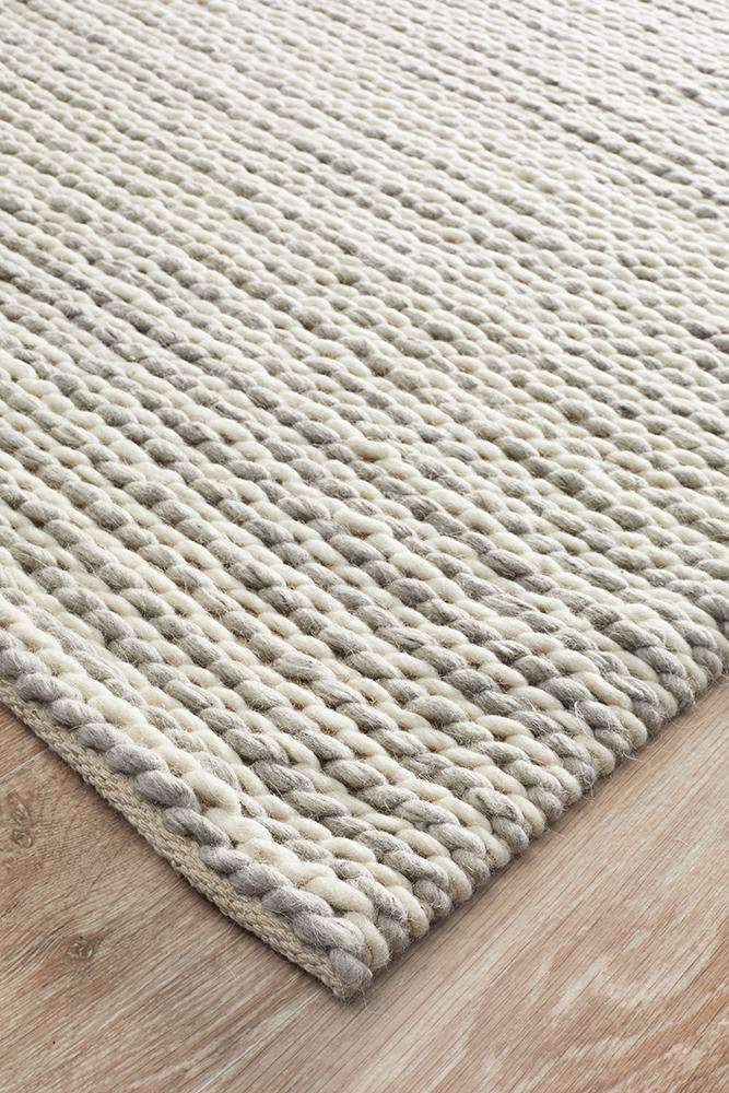 Carina Felted Wool Woven Rug Rectangle