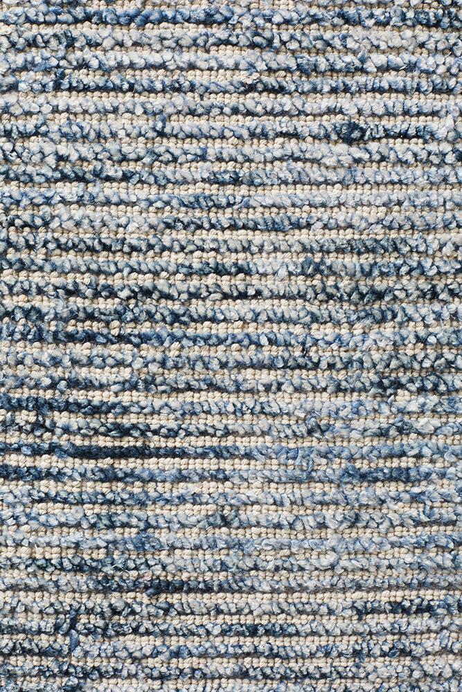 Allure Cotton Rayon Floor Rug Indigo Rectangle