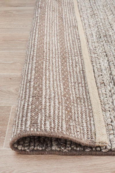 Cosy Earth Hand-Woven Rug Natural Rectangle