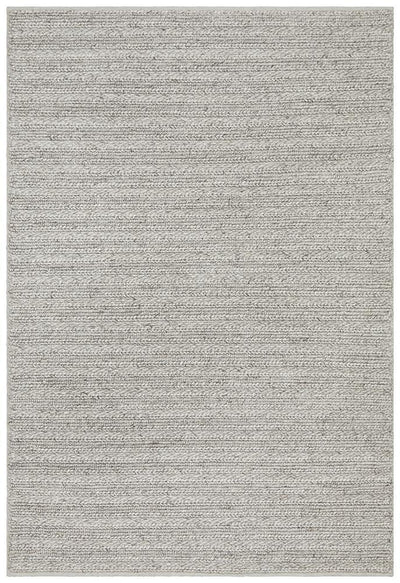 Cosy Earth Hand-Woven Rug Silver Rectangle