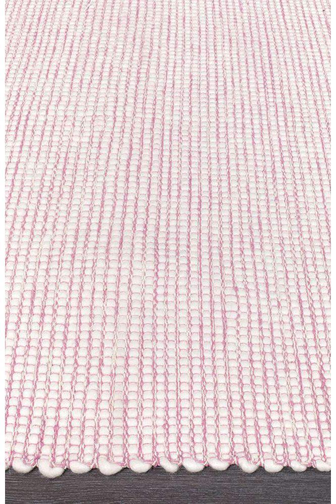 Loft Woven Floor Rug Pink Rectangle