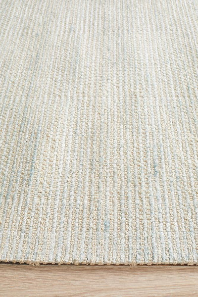 Allure Cotton Rayon Floor Rug Sky Blue Rectangle